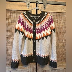 Easel Geometric Patterned Women's Sweater Cardigan